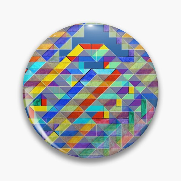 Item preview, Geometric Bird of Prey on Dark Blue Board designed and sold by Istvan Ocztos.