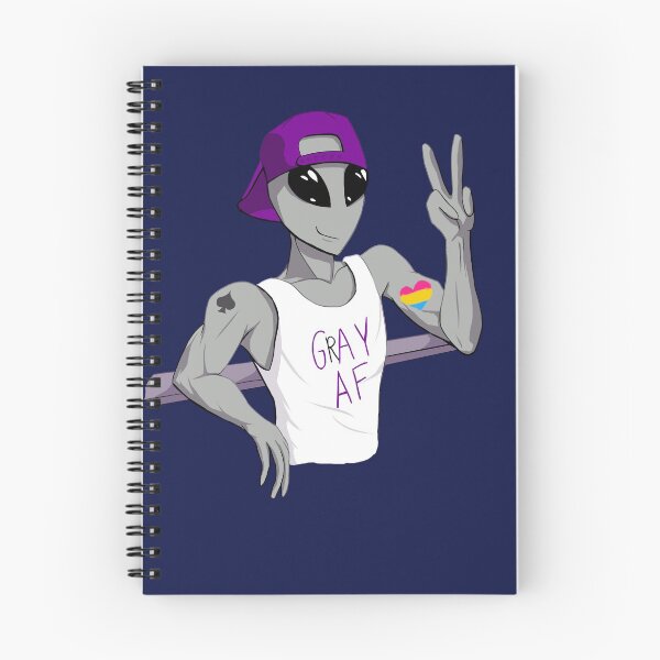 Item preview, Panromantic Grey Ace Alien designed and sold by silentrebel.