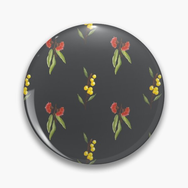 Item preview, Hand Painted Wattle and Bottlebrush Floral designed and sold by OnlyTheWild.