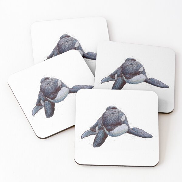 Item preview, Keiko the Killer Whale Scribble designed and sold by ArtyOrca.