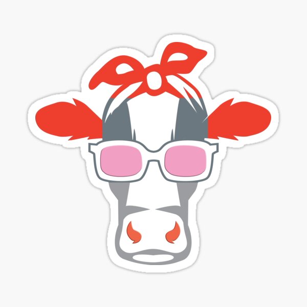 Cool Cow Sticker