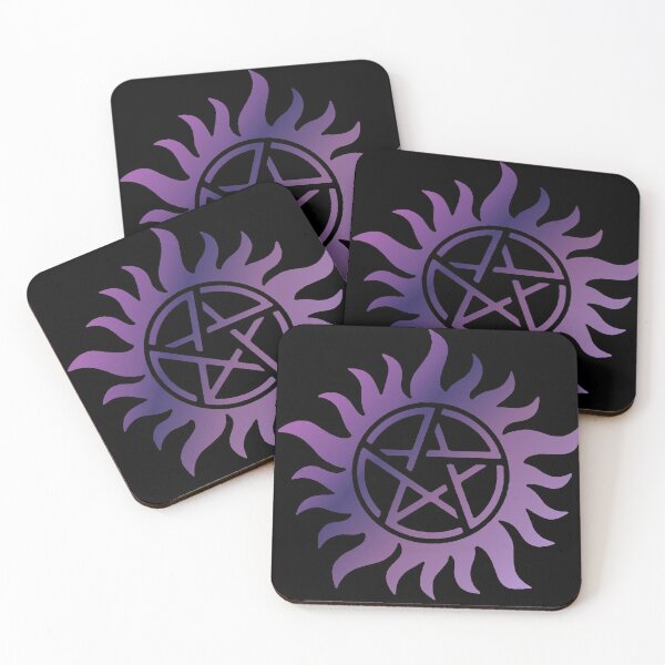 Item preview, Purple pentacle black designed and sold by SacrificialGift.