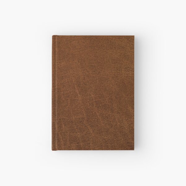 Brown leather texture Hardcover Journal