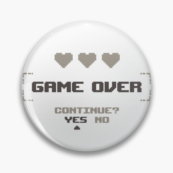 Item preview, Game Over Gamers Continue Yes or No designed and sold by Dewirumbaina.