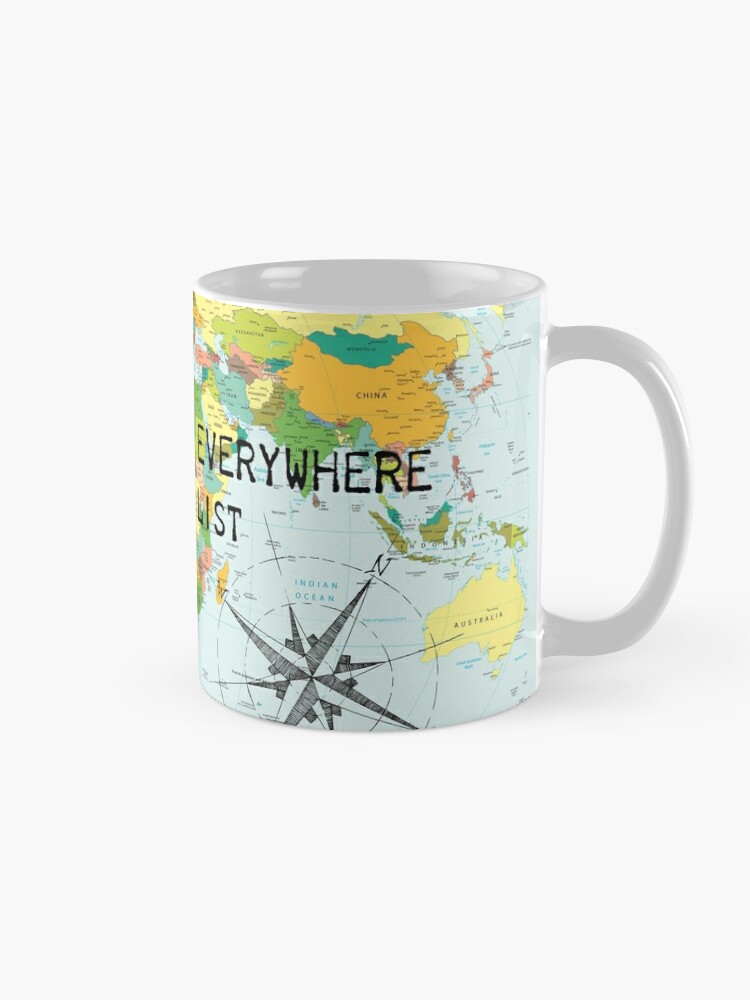 World Map Mug Travel Mug World Map Watercolor Mug Travel Gift for Men Map  of the World Travel Coffee Cup Wanderlust Mug Adventure Gifts 