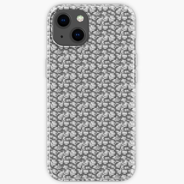 Minecraft Cobblestone Texture iPhone Soft Case