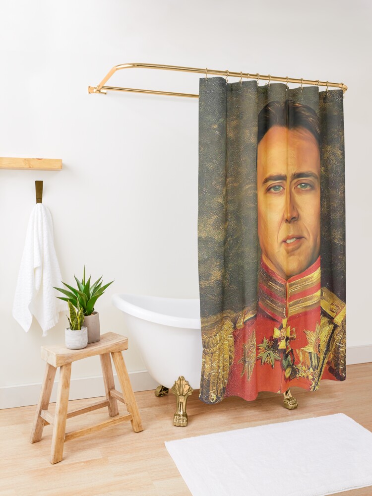 "nicolas cage shower curtain" Shower Curtain for Sale by fkingrainbow Redbubble