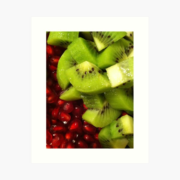 Kiwi & Pomegranate salad Art Print