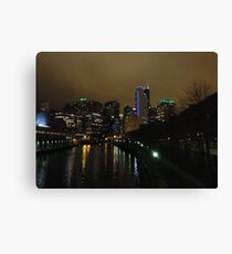 Chicago At Night Canvas Print