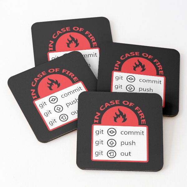 Item preview, In case of fire git commit, push, out designed and sold by MadabinaDesign.