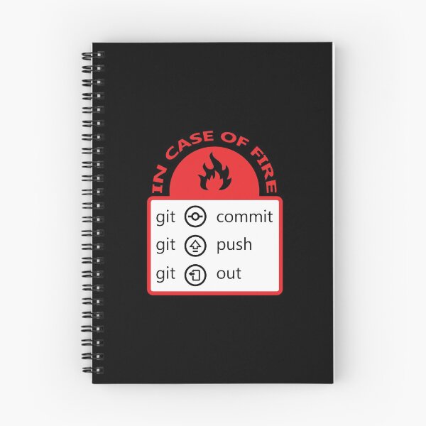 Item preview, En caso de incendio git commit, push, out designed and sold by MadabinaDesign.