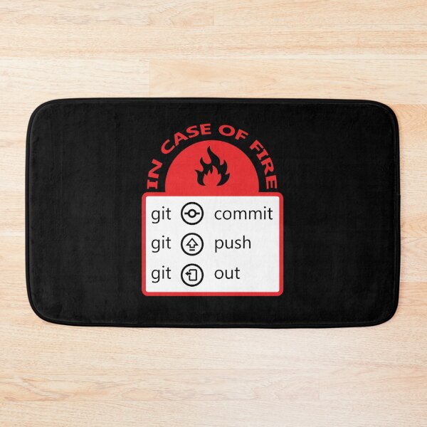 Item preview, In case of fire git commit, push, out designed and sold by MadabinaDesign.