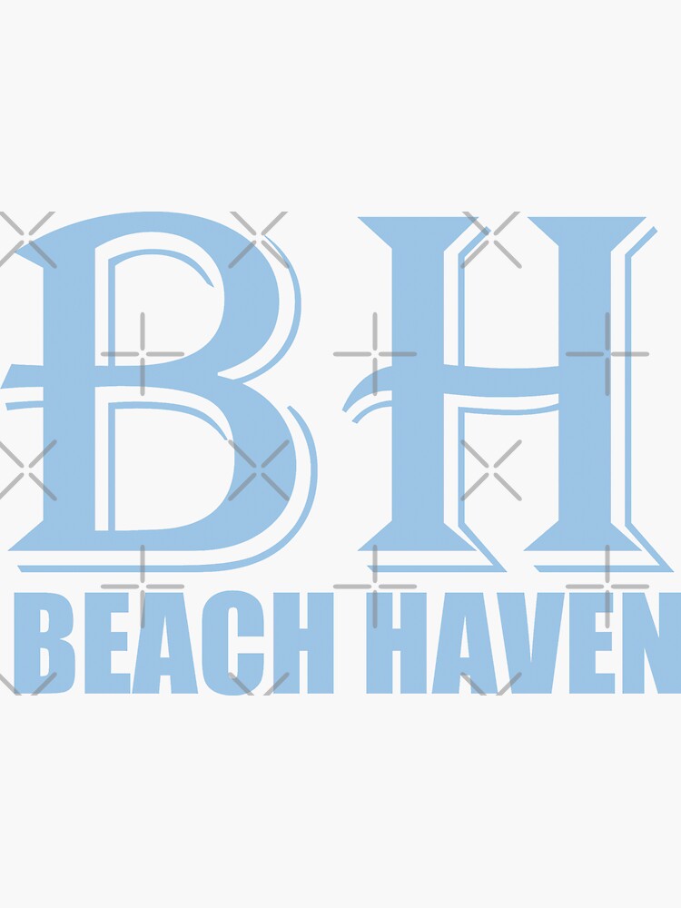 "Beach Haven" Sticker for Sale by polishalpaca Redbubble