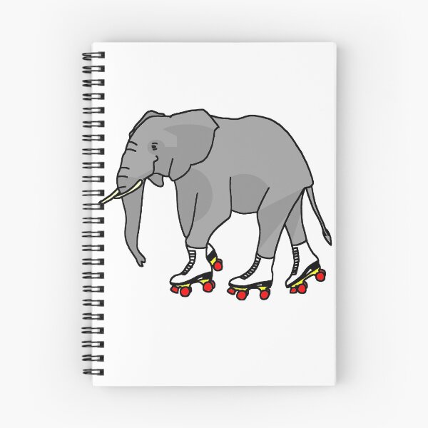 Item preview, Elephant on Roller Skates Color designed and sold by reujken.
