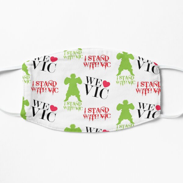 I Stand With Vic Sticker Pack #welovevic #istandwithvic #vickicksback Flat Mask