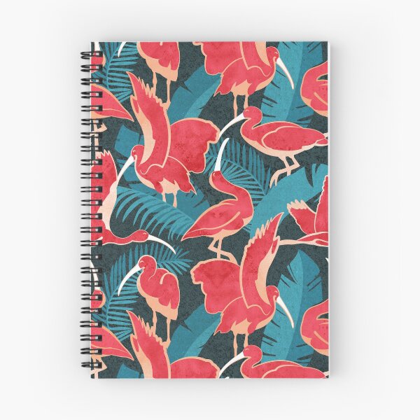 Item preview, Luxurious Scarlet Ibis // teal vegetation metal rose and red guará large birds designed and sold by SelmaCardoso.