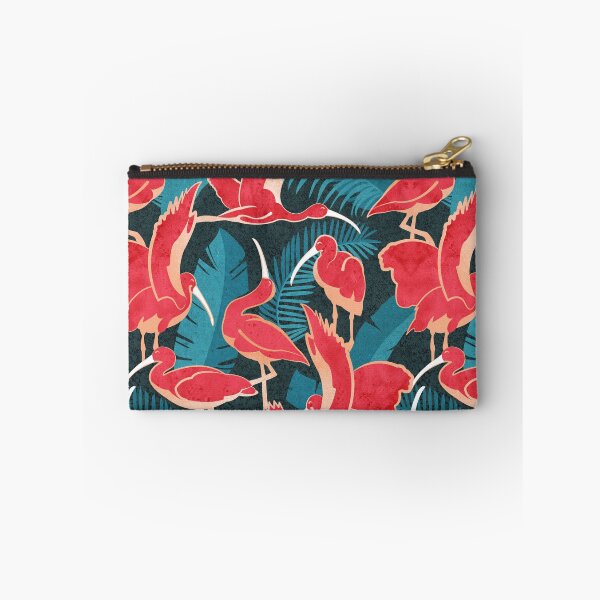 Item preview, Luxurious Scarlet Ibis // teal vegetation metal rose and red guará large birds designed and sold by SelmaCardoso.