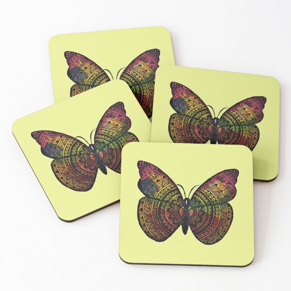 Item preview, Colorful Mandala Butterfly designed and sold by Blissful Brushes.