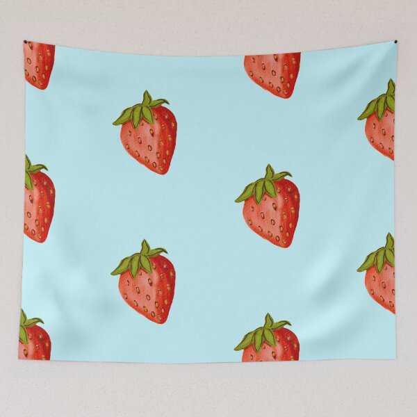 Item preview, Watercolor strawberry illustration painting designed and sold by DesertAloha.