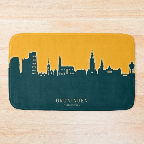 Item preview, Groningen The Netherlands Skyline designed and sold by ArtPrints.