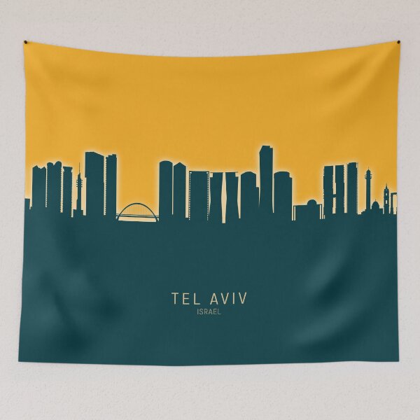 Item preview, Tel Aviv Israel Skyline designed and sold by ArtPrints.