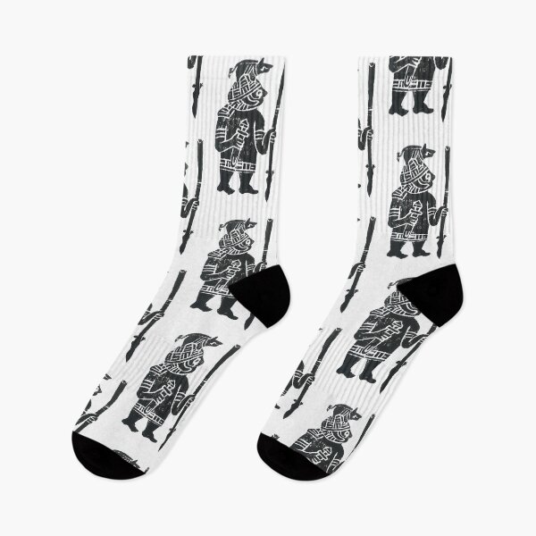 Item preview, walking warrior carrying spear designed and sold by Ace Rockman.