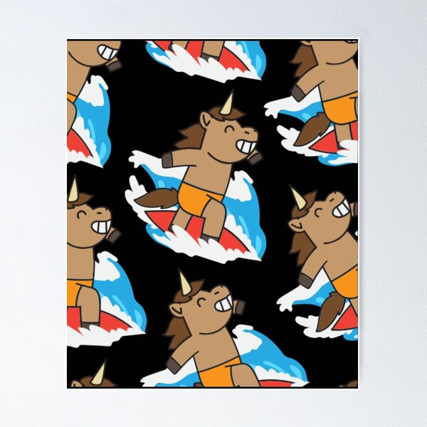 Item preview, Surfing Unicorn Pattern  designed and sold by joabaj.