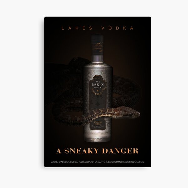 Vodka noire Impression sur toile