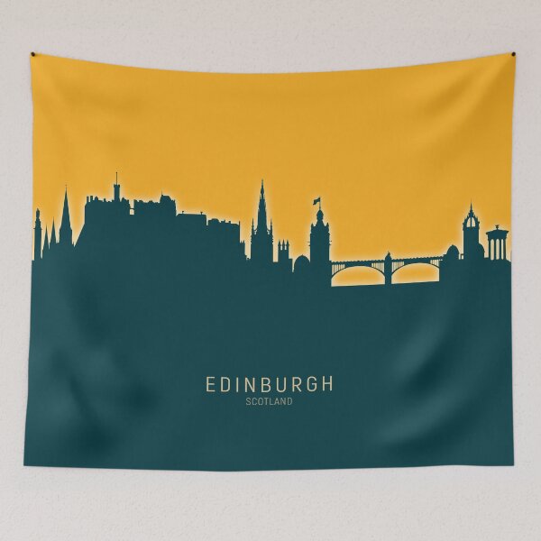 Item preview, Edinburgh Scotland Skyline designed and sold by ArtPrints.