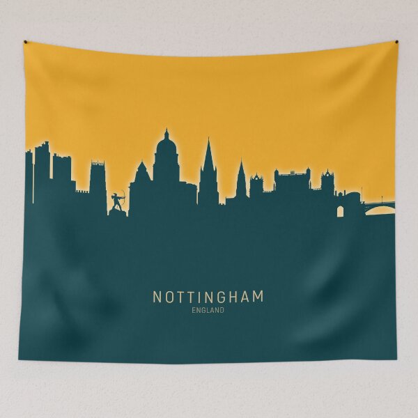 Item preview, Nottingham England Skyline designed and sold by ArtPrints.