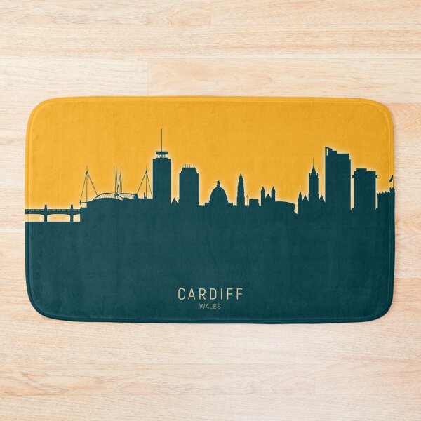 Artikelvorschau, Skyline von Cardiff, Wales entworfen und verkauft von ArtPrints.