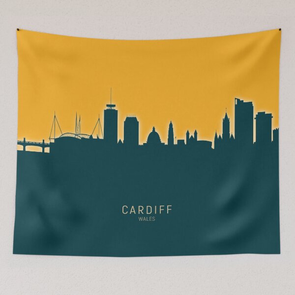 Item preview, Cardiff Wales Skyline designed and sold by ArtPrints.