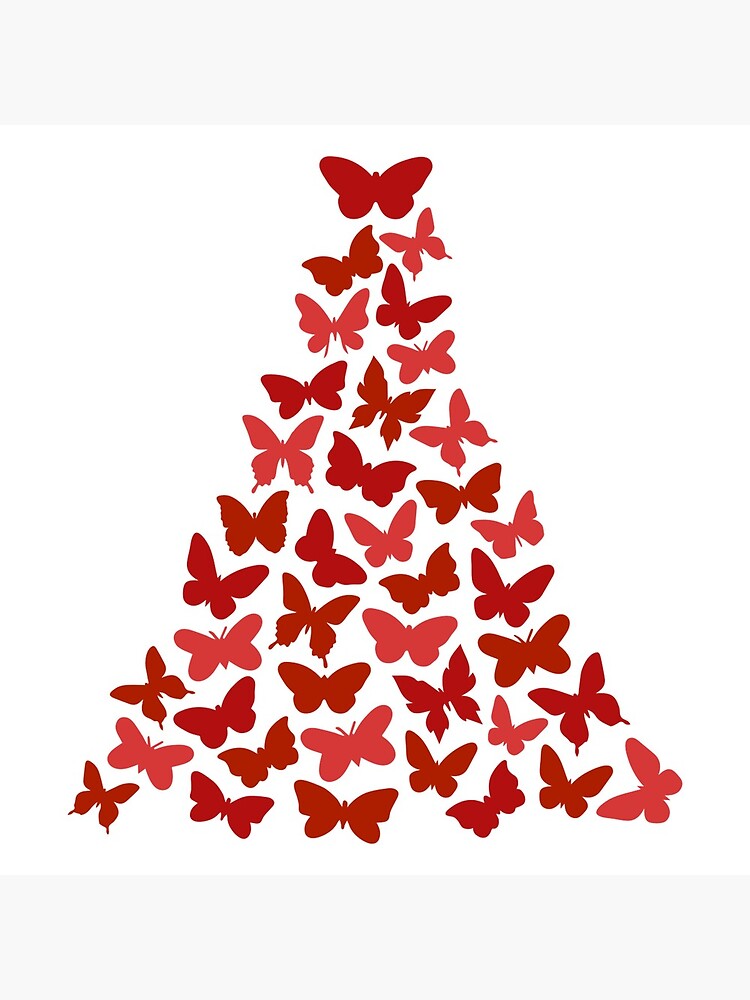 12 PCS Christmas Tree Topper Butterfly Decoration Card Baubles