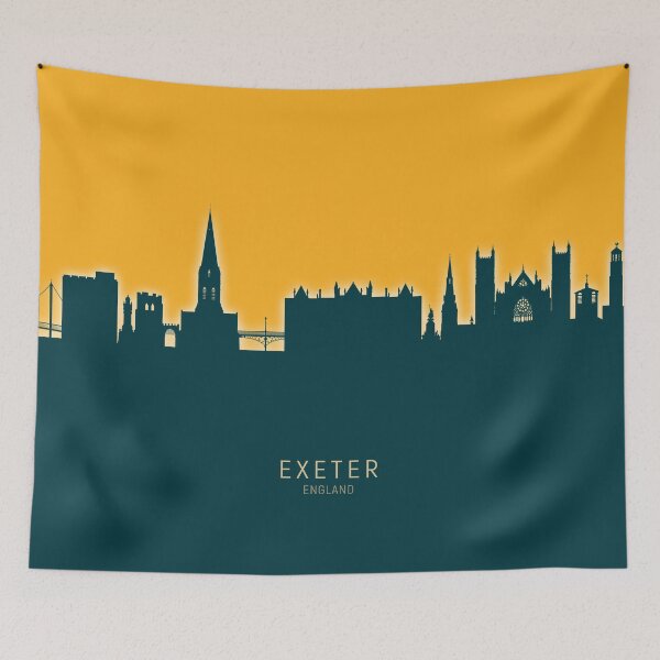 Item preview, Exeter England Skyline designed and sold by ArtPrints.