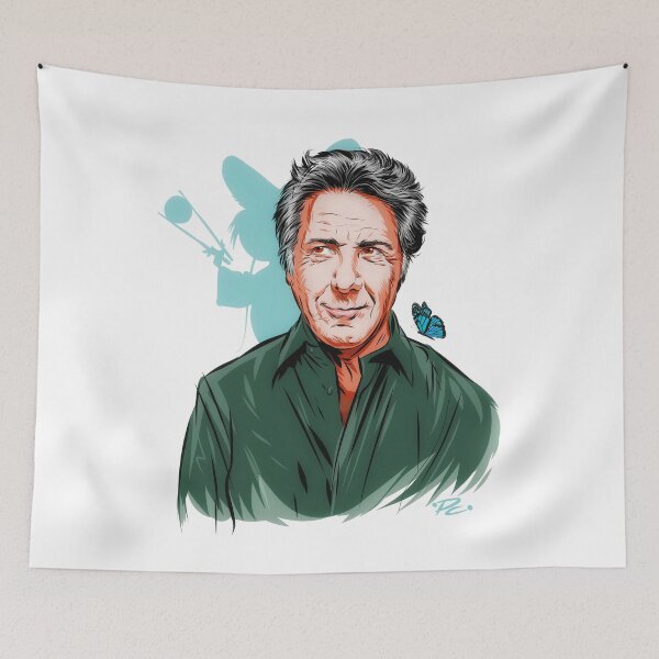 Item preview, Dustin Hoffman - An illustration by Paul Cemmick designed and sold by TIGERDAVER.
