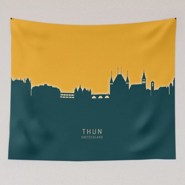Item preview, Thun Switzerland Skyline designed and sold by ArtPrints.