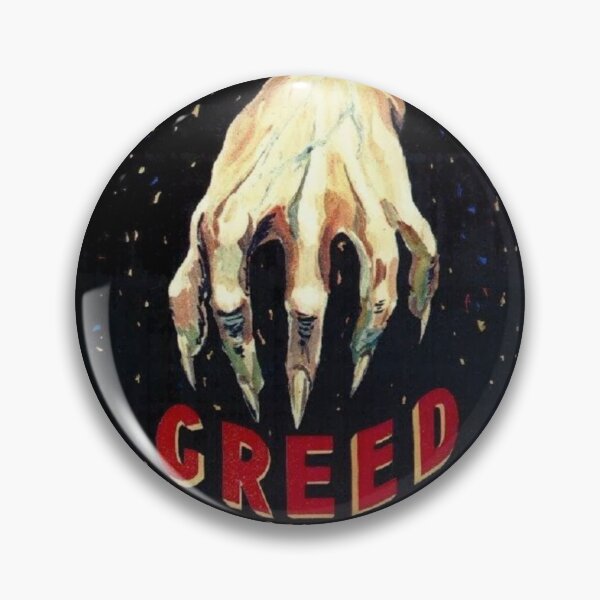 GREED 1924 MOVIE POSTER Pin