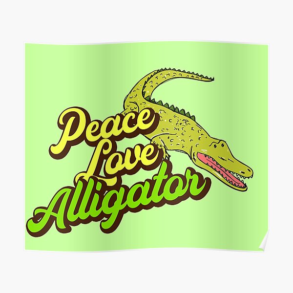 Download Girl Alligator Posters Redbubble