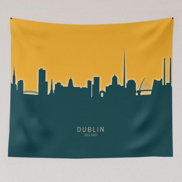 Artikelvorschau, Dublin Ireland Skyline entworfen und verkauft von ArtPrints.