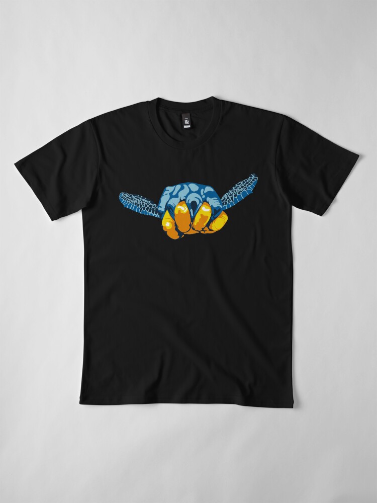 Alternate view of Turtle Hand Signal Premium T-Shirt