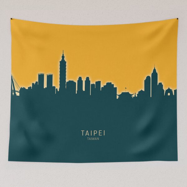 Item preview, Taipei Taiwan Skyline designed and sold by ArtPrints.