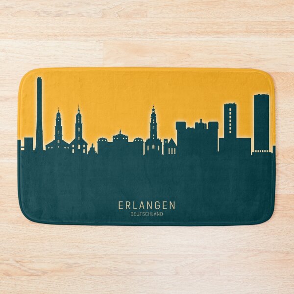 Item preview, Erlangen Germany Skyline designed and sold by ArtPrints.