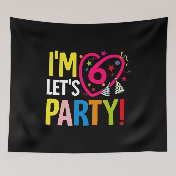 Item preview, 6th Birthday Boy Let's Party Gift  designed and sold by 2blackcherries.