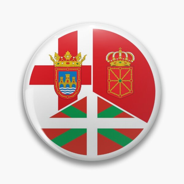 Item preview, Tudela Navarre Province, Basque Country Flag Pie designed and sold by Celticana.