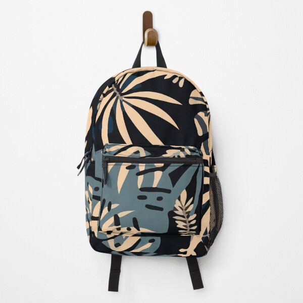 Jungle pattern with tropical plants leaves Backpack