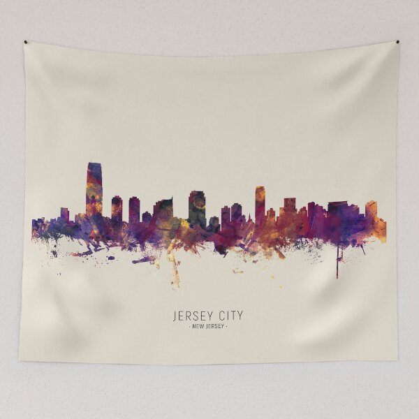 Item preview, Jersey City New Jersey Skyline designed and sold by ArtPrints.