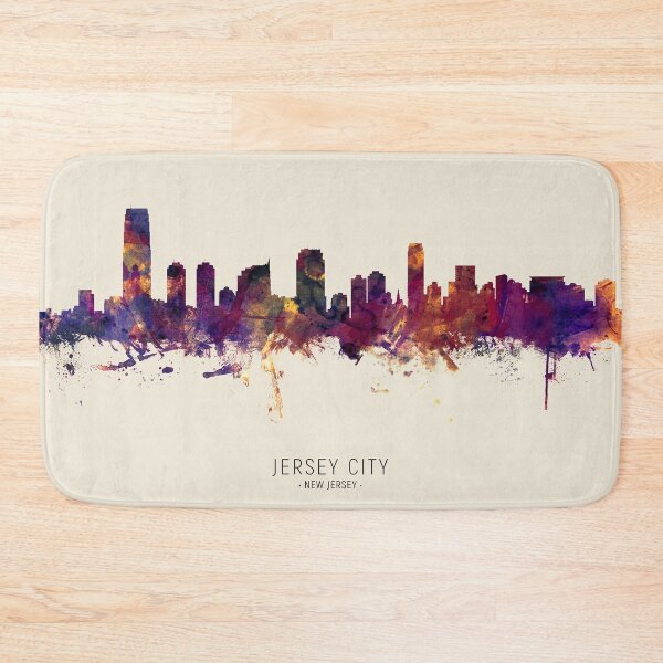 Artikelvorschau, Jersey City New Jersey Skyline entworfen und verkauft von ArtPrints.