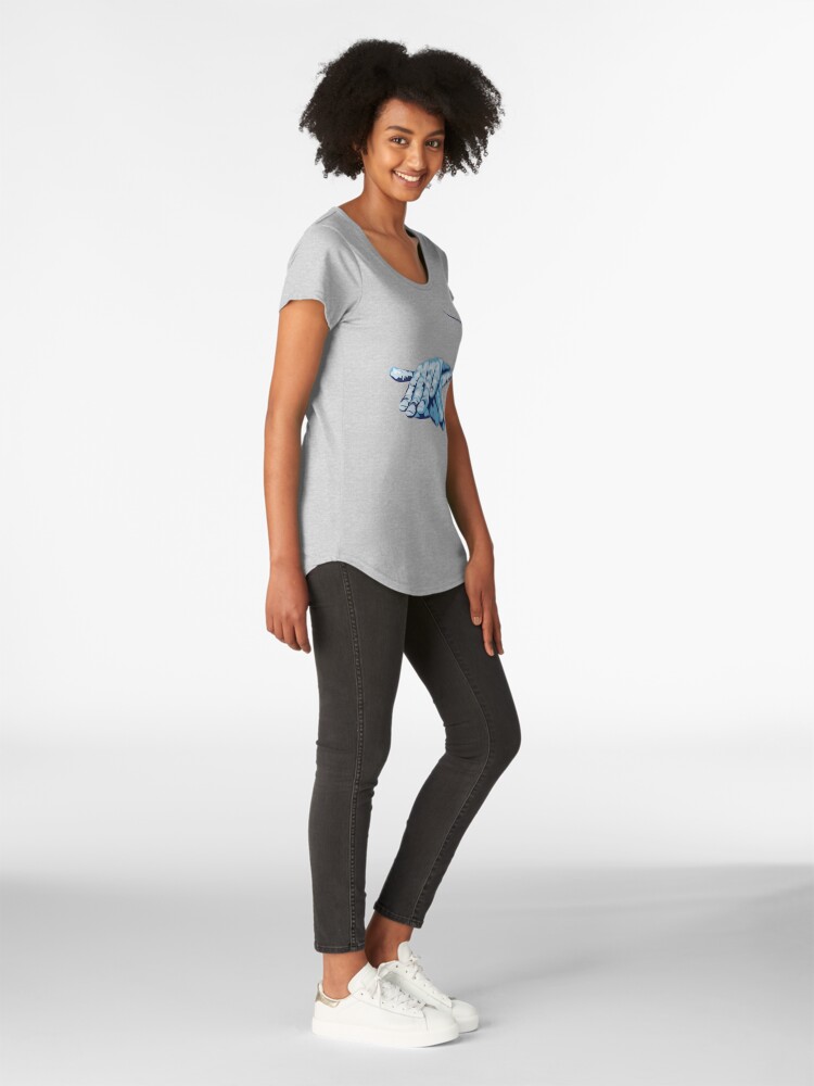 Alternate view of Stingray Hand Signal Premium Scoop T-Shirt