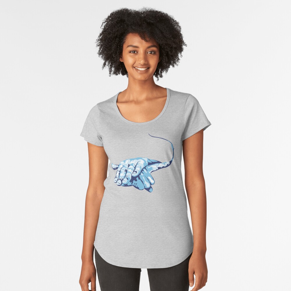Stingray Hand Signal Premium Scoop T-Shirt
