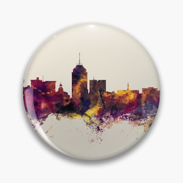 Item preview, Fresno California Skyline designed and sold by ArtPrints.